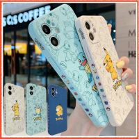 BOUND （in stock）เคสไอโฟนการ์ตูนลายแถบข้าง  Pokémon เคสขอบเหลี่ยมสำหรับ IPhone 12 6 เคสไอโฟน7พลัส 8 Xr เคสi11 SE2020 เคสไอ12 Mini เคสไอ11 iPhone11 Pro Max เคสไอโฟนxs 7 plus เคสไอโฟน8พลัส i Phone 12 X เคสi12 โปร เคสไอโฟน12 [6s เคสไอโฟน11 Pikachu Squirtle P