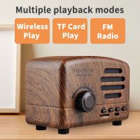 Mini Retro Bluetooth Speaker Support TF Card Radio Computer Speakers Portable Outdoor Audio Subwoofer Wireless Cute Classic