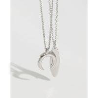 [COD] 015 Korean Sterling Necklace Combination Womens Set Chain Decoration