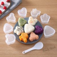 【Ready Stock】 ┅№ C14 Cute Cartoon DIY Sushi Bento Mould Japanese Onigiri Sushi Mold Non Stick Rice Ball Maker Bento Tool Kitchen Gadgets