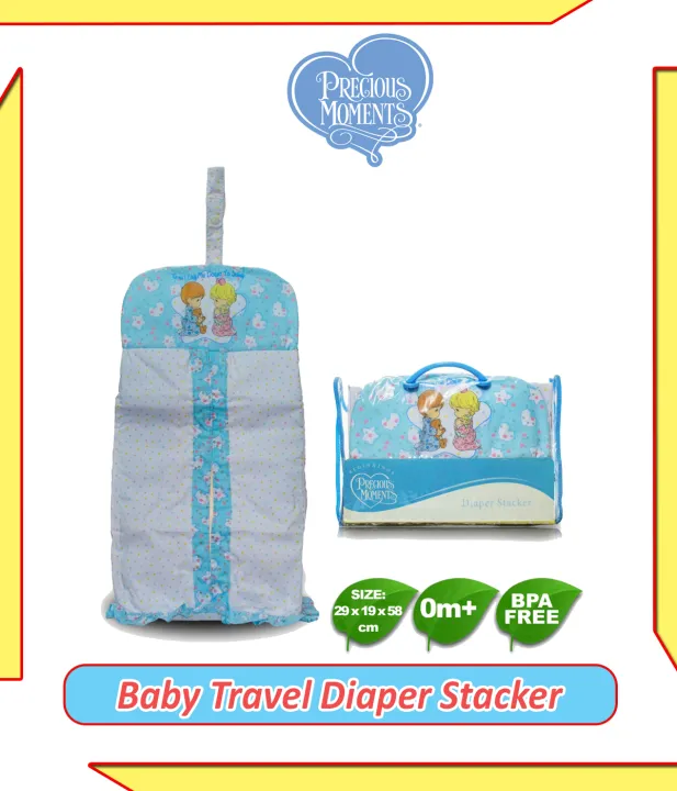 Precious Moments Travel Diaper Stacker Baby Diaper Caddy Stacker