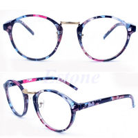 เลนส์ใสวินเทจกรอบแว่นตา Retro Round Men ผู้หญิง Unisex แว่นตา Nerd