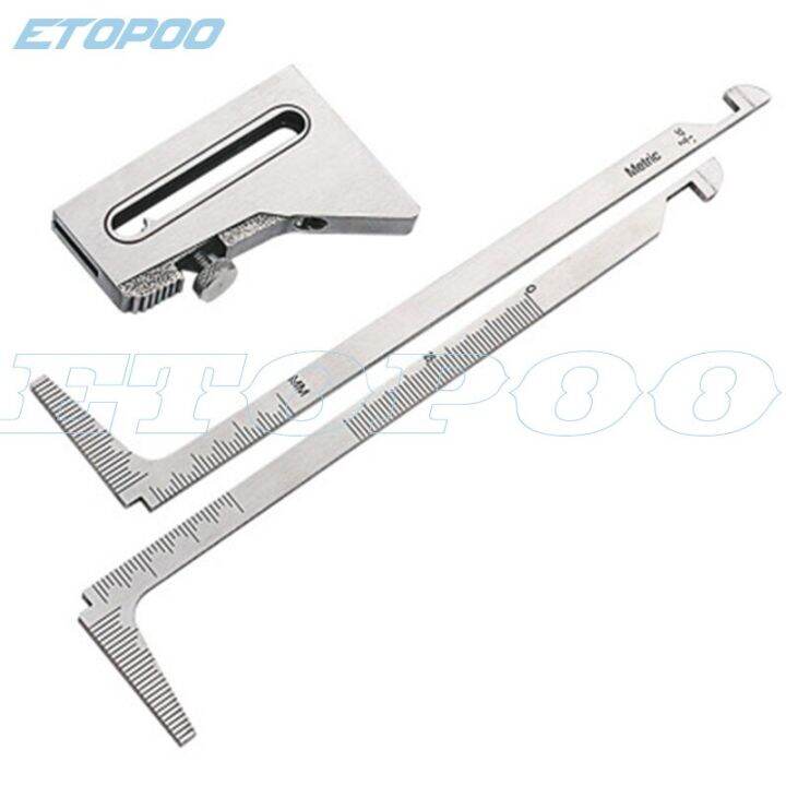 158*64mm Stainless steel Weld inspection ruler Weld seam misaligned ...