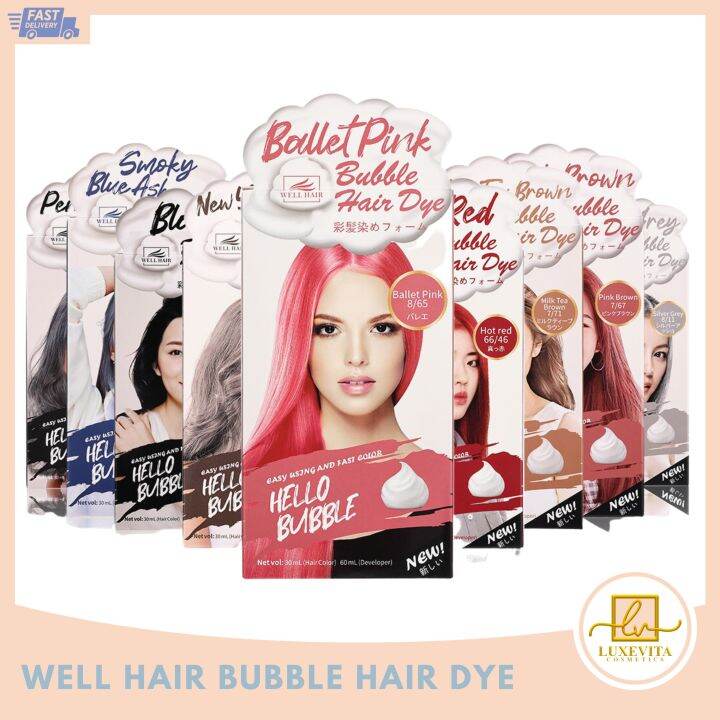 LUXEVITA Well Hair Bubble Hair Dye by Well Hair Vegan Permanent Hair
