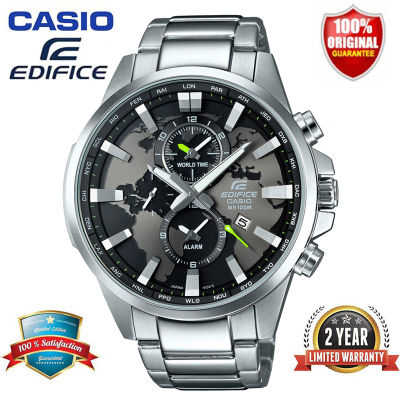 Edifice EFR-303 Chronograph ผู้ชายนาฬิกาแฟชั่น50M กันน้ำกันกระแทกและกันน้ำปฏิทินอัตโนมัติเต็มรูปแบบสแตนเลส Mens ควอตซ์นาฬิกาข้อมือ EFR-303D-1A