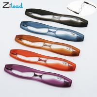 Zilead 360 Rotating Reading Glasses Men Women Ultra-light Portable  Folding Presbyopia Eyewear Mini Resin Reading Eyeglasses+1+4 Decanters