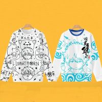 Gintama-Sudadera con capucha para hombre y mujer, ropa de manga larga con cuello redondo, 3d, divertida, Anime, Gin San, Cosplay, 4XL