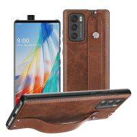 เคสสายรัดมือสายรัดข้อมือสำหรับ LG ปีกฝาปิดโทรศัพท์หนังหรูหราป้องกันเต็มรูปแบบอุปกรณ์เสริมสำหรับโทรศัพท์ปีก LG