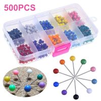 500pcs/Set Office School Push Pins Map Tacks Plastic Head With Steel Point Thumbtack Thumbtack Office School Supply Clips Pins Tacks