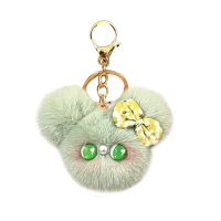 Plush Keyring ผู้หญิงกระเป๋าจี้ Hairball Plush พวงกุญแจรถ Keyring สำหรับกระเป๋า Tote รถ Keyrings กระเป๋าเป้สะพายหลัง Ornament