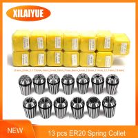 13 pcs ER20 ฤดูใบไม้ผลิ Collet ชุด 1 มม. - 13 มม. Clamp เครื่องมือสำหรับเครื่องกลึง CNC แกะสลักมิลลิ่งโลหะเครื่องมืออุปกรณ์เสริม