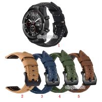 Horse Leather Replacement Strap Watch Band for Ticwatch Pro E2 S2 GTX 【BYUE】