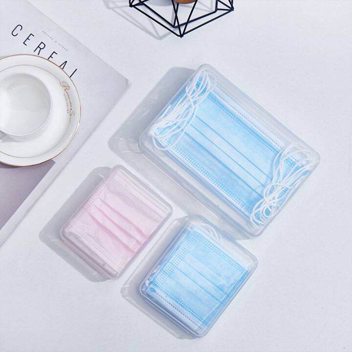 we-transparent-buckle-storage-box-portable-box-sticker-card-sorting-stationery-box