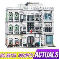 JIESTAR 89135ตัวต่อโรงพยาบาลแบบแยกส่วน4953ชิ้นอิฐตัวต่อเมืองโมดูลาร์ของเล่นของขวัญวันคริสต์มาสเพื่อการศึกษา