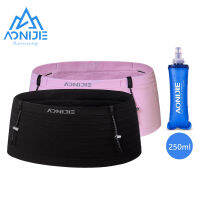 AONIJIE W8116ทอยืดหยุ่นกีฬาเอวกระเป๋าวิ่งเข็มขัดกับ250Ml ขวดนุ่ม