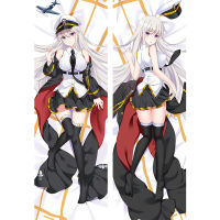 60X180ซม. 2WAY เกม Azur Lane อะนิเมะ Fullbody พิมพ์ปลอกหมอน3D สองด้าน Otaku หญิงกอดหมอน