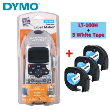 DYMO Label Maker with 3 Bonus Labeling Tapes | LetraTag 100H Handheld Label  Maker & LT Label Tapes, Easy-to-Use, Great for Home & Office Organization