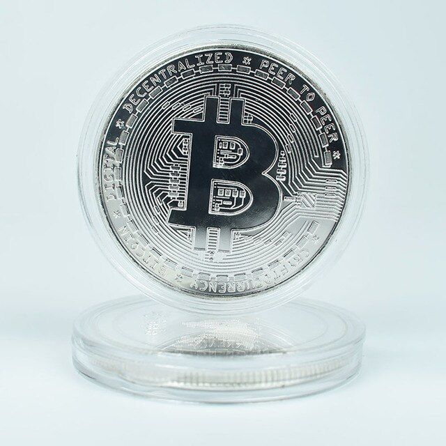 40mm-เหรียญ-bitcoin-ชุบทอง-btc-xrp-ltc-eth-doge-cardano-iota-fil-โลหะ-cryptocurrency-เหรียญกับเคสโปร่งใส