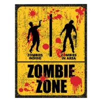 Halloween Door Stickers Halloween Wall Decals Zombie Zone Restroom Sign Sticker Halloween Door Wall Decals Decoration for Ghost House approving