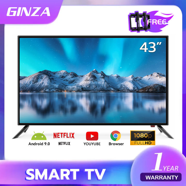 GINZA 43 inches smart tv Full HD Android TV Ultra-slim 1080p LED TV ...