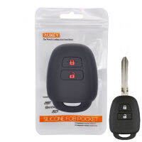 กุญแจรถซิลิโคนสำหรับ Toyota Water ractz RAV4 HIACE Land Cruiser COVER keyless REMOTE FOB SHELL JACKET ปลอกแขนป้องกัน