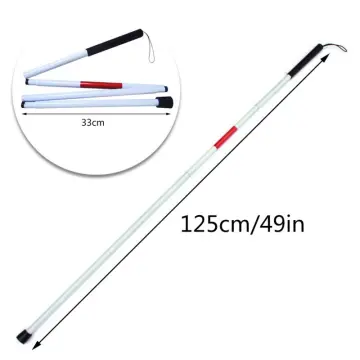 Blind Cane, Canes for The Blind Folding Walking Stick Reflective Red and  White Mobility Cane for Vision Impaired and Blind People