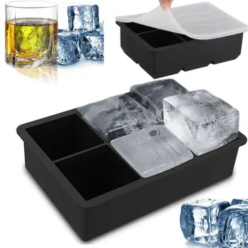 Big Ice Ball Ice Hockey Mould 6 Grids Ice Cube Trays Reusable DIY Whiskey  Ice Cube Maker Kitchen Candy Bar Ice Molds with Lid