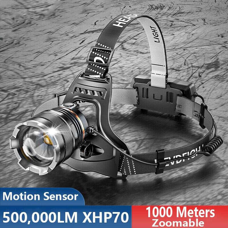 500000LM USB Rechargeable LED Headlamp Headlight Head Lamp Flashlight Waterproof 