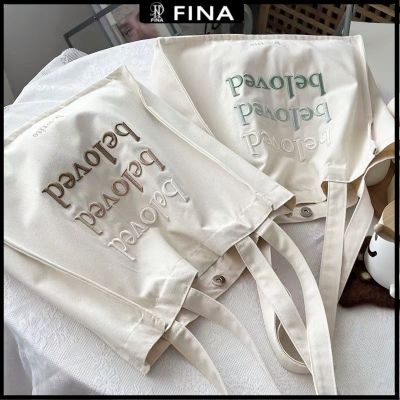 ¤✌☑ Embroidered letters large 3D three-dimensional commuter hand bag fashion women canvas shoulder bag