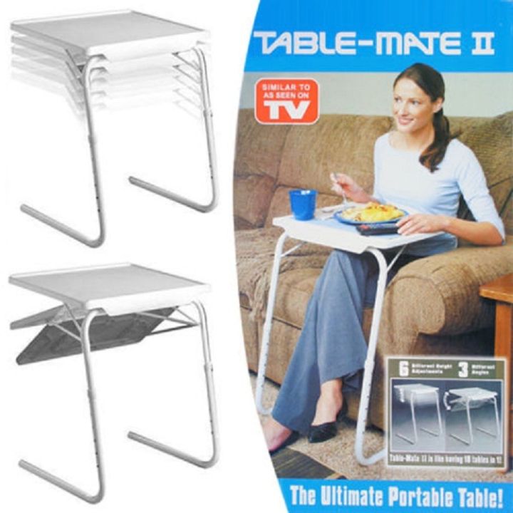 โต๊ะอเนกประสงค์-โต๊ะพับปรับระดับได้-โต๊ะวางแล็ปท็อบ-ปรับเอียงได้ตามความพนัด-table-mate