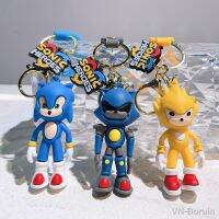 Sonic The Hedgehog Keychain Cartoon Key Bag Pendant Cute Trinkets Car Key Chain Boys and Girls Give Best Gift To Friends