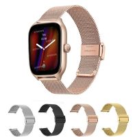 Stainless Steel Loop Strap For Amazfit GTS 4 3 2 2e Mini Bip U Pro Watch Wrist Band For Xiaomi Huami Bip S Lite metal Bracelet Cables