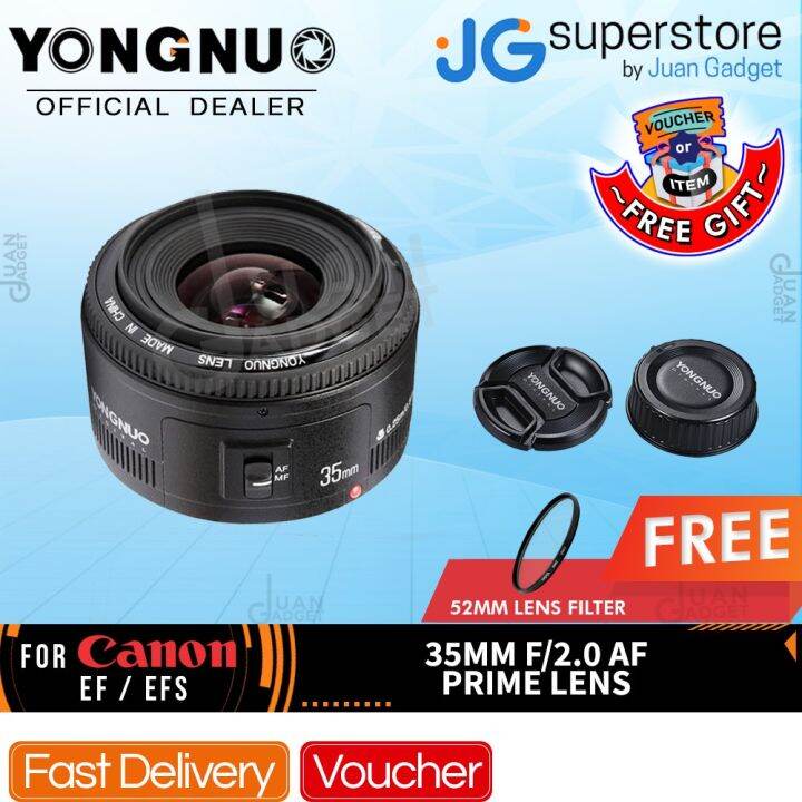 Yongnuo 35mm f2 canon hot sale