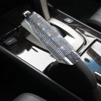 Luxury Bling Car Gears Handbrake Cover Car Decoration Car Styling Diamond Pink Car Assessoires Interior For Women Girls