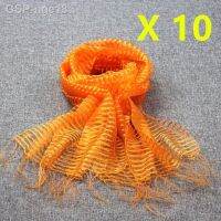 Nge18รถยนต์ Por Atacado 10 Peças Lenço De Cachecol Seda 100 Tule Fino Cor: Laranja Tamanho: 60X160Cm 0511