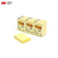 โพสต์-อิท® โน้ตรุ่น 653 สีเหลือง ขนาด 1.5"x2" จำนวน 12 เล่ม (100แผ่น/เล่ม) Post-it® Notes 653 Canary Yellow 1.5"x2", 12 Pads (100Sht/Pad)