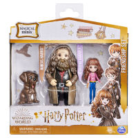 Wizarding World Friendship Set - Hermione ของเล่น ฟิกเกอร์ ของสะสม ขยับท่าทางได้ ขนาด 3 นิ้ว ประกอบด้วย เฮอร์ไมโอนี่ แฮร์กริด และสุนัข