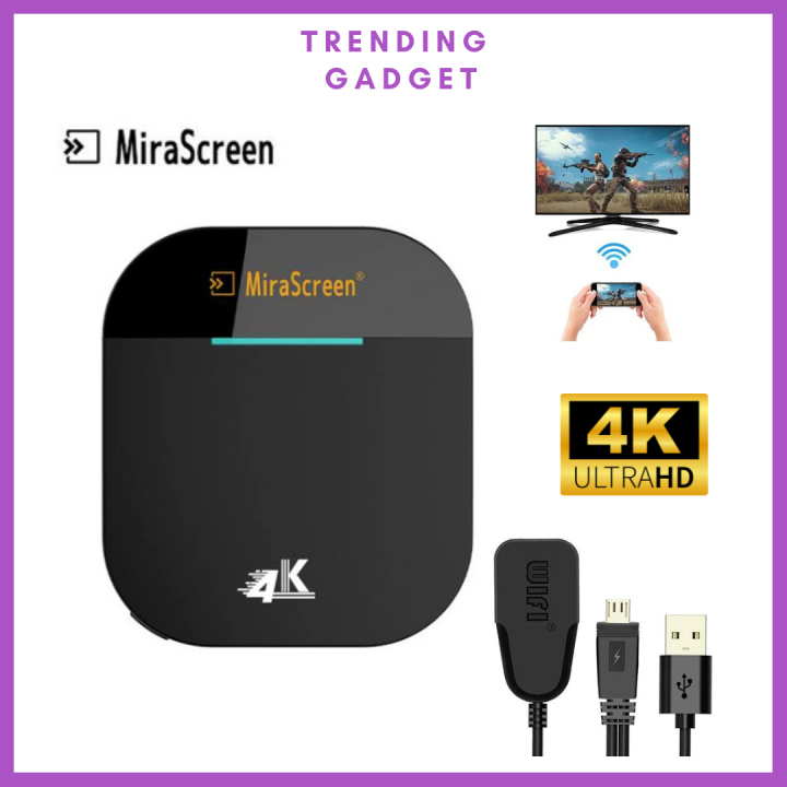 Mirascreen G5 2.4G 4K Wireless HDMI Dongle TV Stick Miracast Airplay  Receiver Wifi Dongle Mirror Screen Streamer Cast