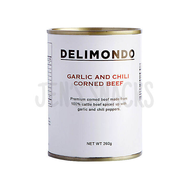 Delimondo Garlic and Chili Corned Beef 380 grams Lazada PH