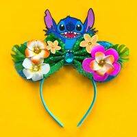 Disney Stitch Cartoon Headband Stretchy Girls Hair Accessories Anime Figure cosplay Hair band Children Birthday Party Gift toy