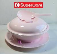 โถข้าว4ชิ้น สีโอลด์โรนสคาร์เนชั่น(หนามีน้ำหนัก) Superware ซุปเปอร์แวร์เกรดA เมลามีน100%  ตรานกเพนกวิน   #Promotion Superware