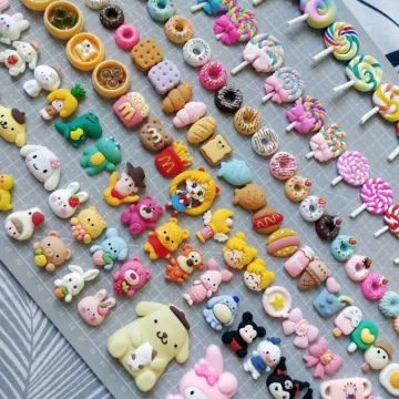 Character Resin charms LIST1 per pc, Decoden charms Slime charm Phone case  DIY charm Cabochon charm