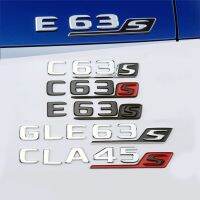 【car parts】3D ABS รถ Trunk Emblem Badge สติกเกอร์ C63S E63S GLC63 GLE63โลโก้สำหรับ Mercedes AMG W204 W205 W212 W213 W167 X253รถอุปกรณ์เสริม