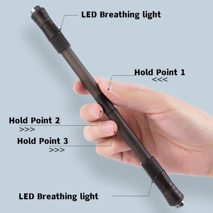 ปากกาสำหรับควง-led-เรืองแสงได้ดีแบบหมุนได้ไฟสัญญาณสร้างสรรค์ของเล่นใหม่ปล่อยแรงดันปากกา-f7284ของขวัญสำหรับผู้เริ่มต้น