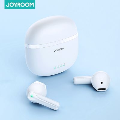 （Orange home earphone cover）Joyroom หูฟังเอียร์บัด JR-TL11บลูทูธ5.3หูฟัง TWS หูฟังไร้สายระบบควบคุมแบบสัมผัสพร้อมชุดหูฟังตัดเสียงรบกวน ENC 4ไมค์