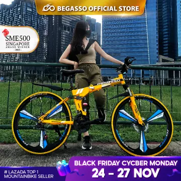 Begasso foldable mountain online bike