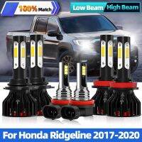 ไฟรถ LED ชิป CSP H11หลอดไฟหน้า HB3 6000K สีขาว12V สำหรับ Honda Ridgeline 2017-2020