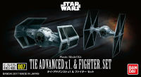 VEHICLE MODEL 007 TIE ADVANCED X 1 &amp; FIGHTER SET 4549660145028 A1