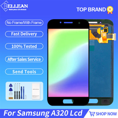 Catteny 4.7นิ้ว A3 2017จอแสดงผลสำหรับ Samsung Galaxy A320 LCD Touch Screen Digitizer A320FL A320F Assembly พร้อมเครื่องมือ