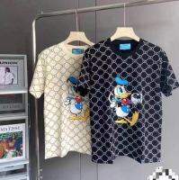 ใหม่เสื้อยืดแฟชั่นเกาหลีพิมพ์ขนาดใหญ่หลวม（เสื้อความยาว65หน้าอก105）